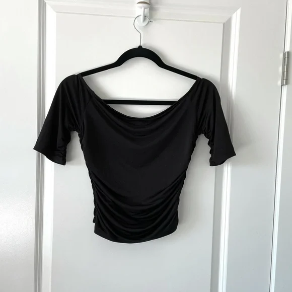 NEW SILENCE & NOISE / RUCHED CROP TOP - Picture 3 of 3